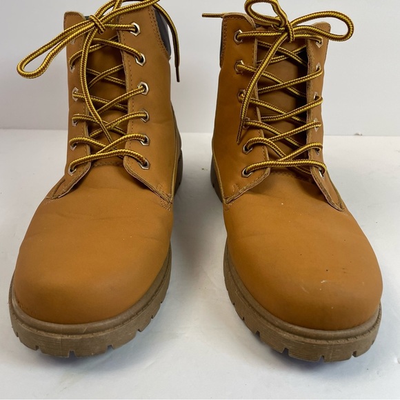 ETC LOVE Women's Boots Lace-up Combat Utility tan size 8/9 - Picture 3 of 11